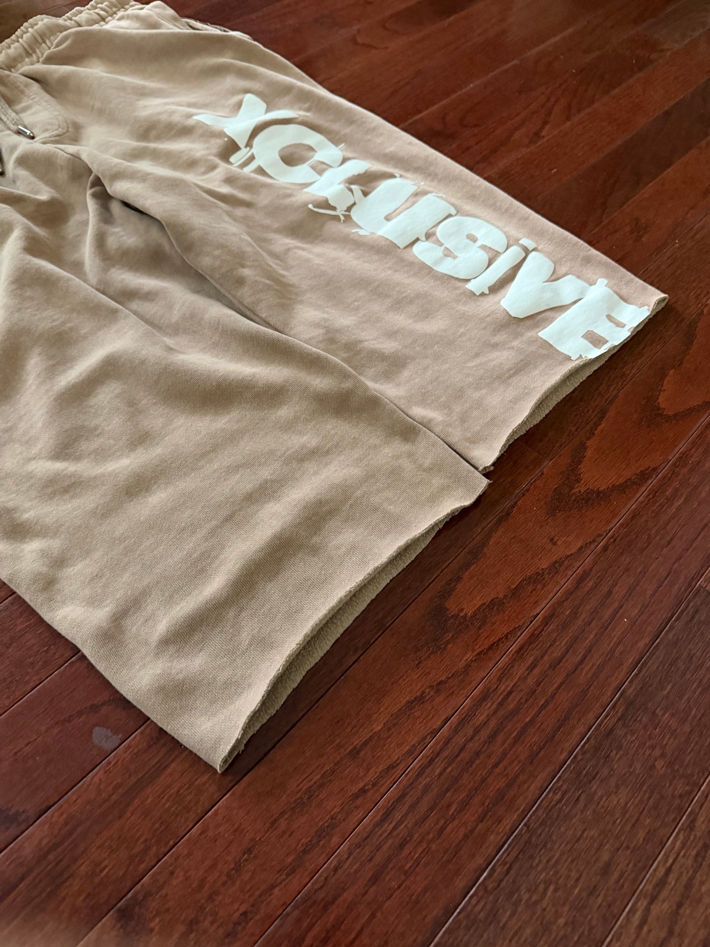 Brown straight leg capris