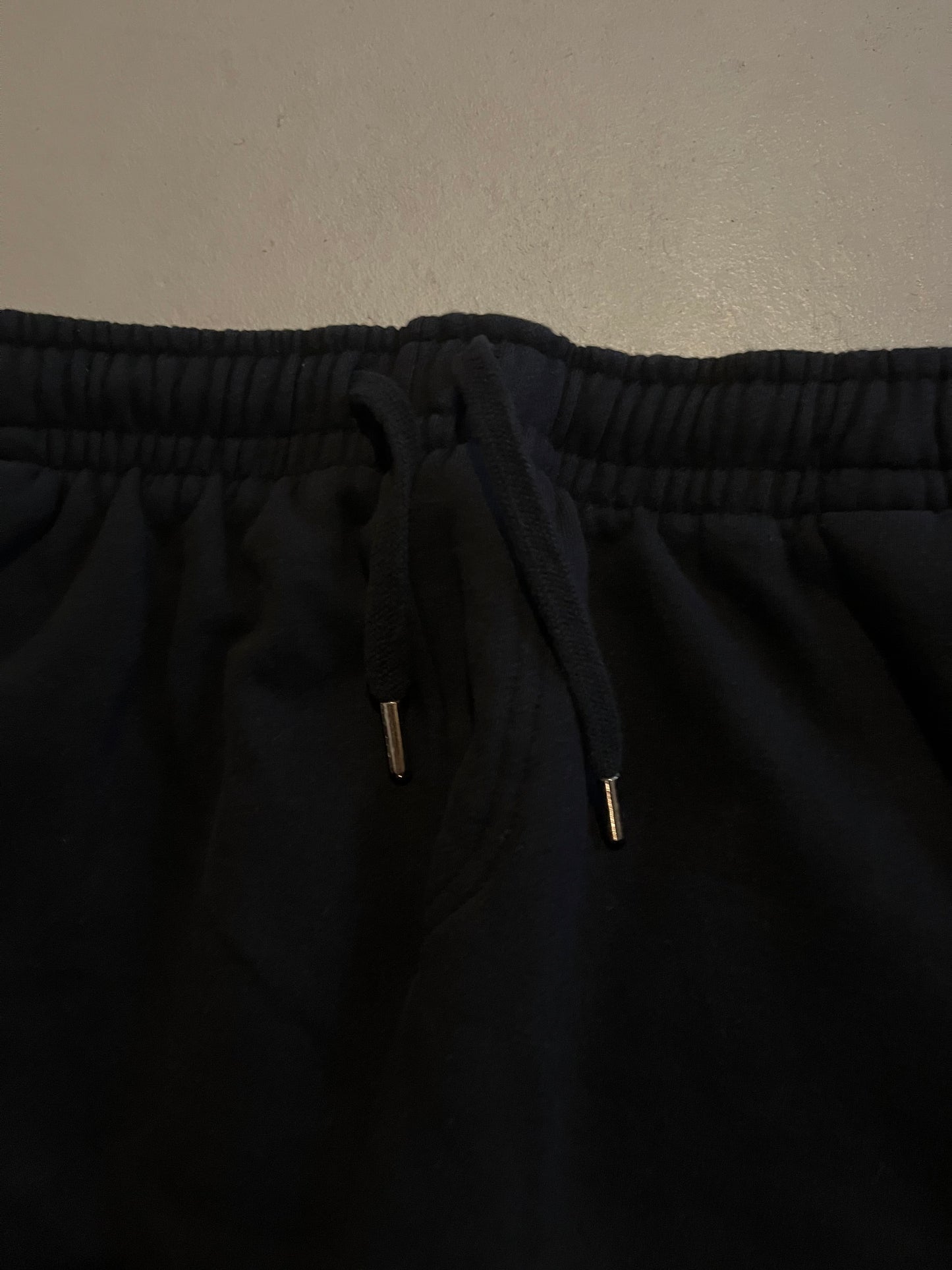 Open cuff black sweatpants